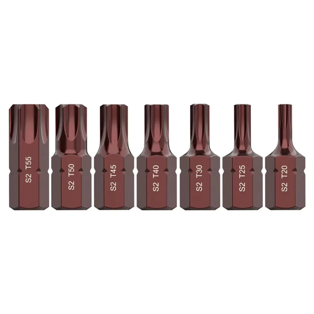 

Portable 30mm Torx Screwdriver Bit Set 10mm Shank High Hardness Screwdriver Head Wear-resistant Durable Hexagonal Bits