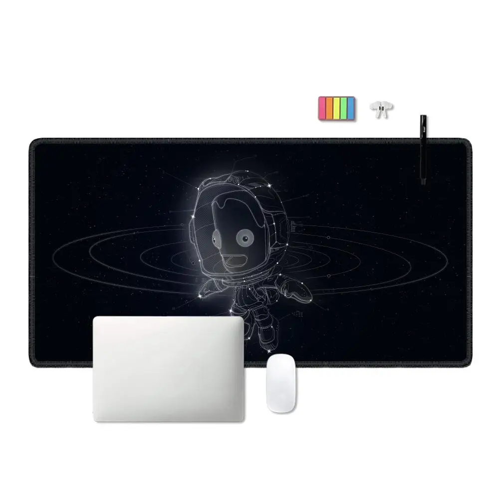 K-Kerbal S-Space P-Program Mouse Pad Gaming Mousepad Speed Desk Mat tappetini da gioco per Laptop per accessori da scrivania per tappeti da ufficio