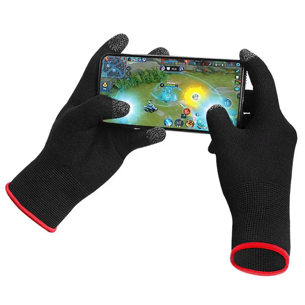 Guantes de pantalla táctil para videojuegos Unisex, cálidos, transpirables, ultrafinos, 5 dedos, antideslizantes, a prueba de sudor