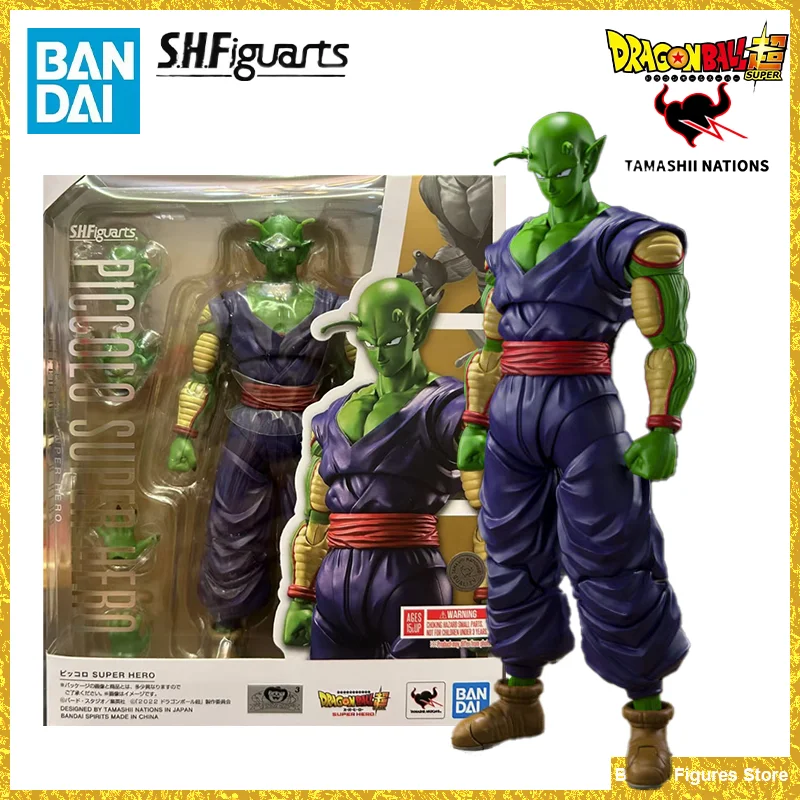 Original BANDAI S.H.Figuarts SHF Piccolo SUPER HERO Dragon Ball Super Super Hero In Stock Anime Action Collection Figures Toys