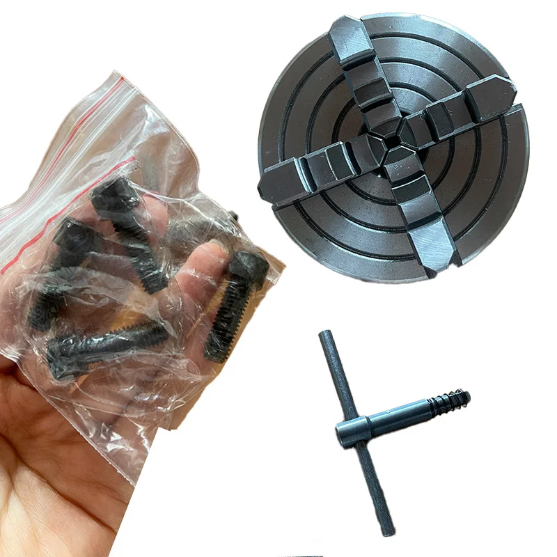 

Четырехкулачковый патрон одностороннего действия K72-100/125, задний перфорированный винтовой соединитель, ручной металлический прокруточный патрон