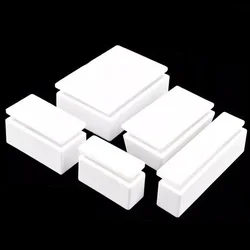 Corundum Crucible 99% Alumina Ark with Lid Square Boat Rectangular Ash Dish Tube Furnace Porcelain Boat