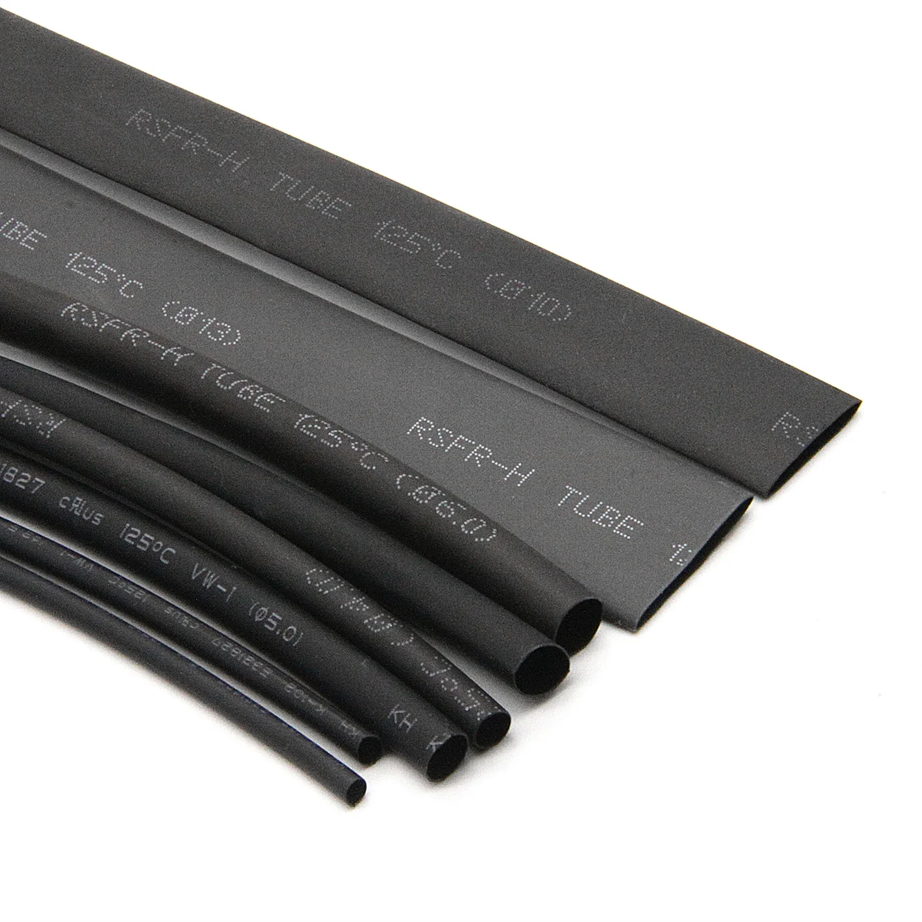 20 Meters Black Heat Shrink Tubing 2-13mm Diameter Heatshrink Sleeving Wrap for DIY Wire Connector Repair - Assorted Sizes