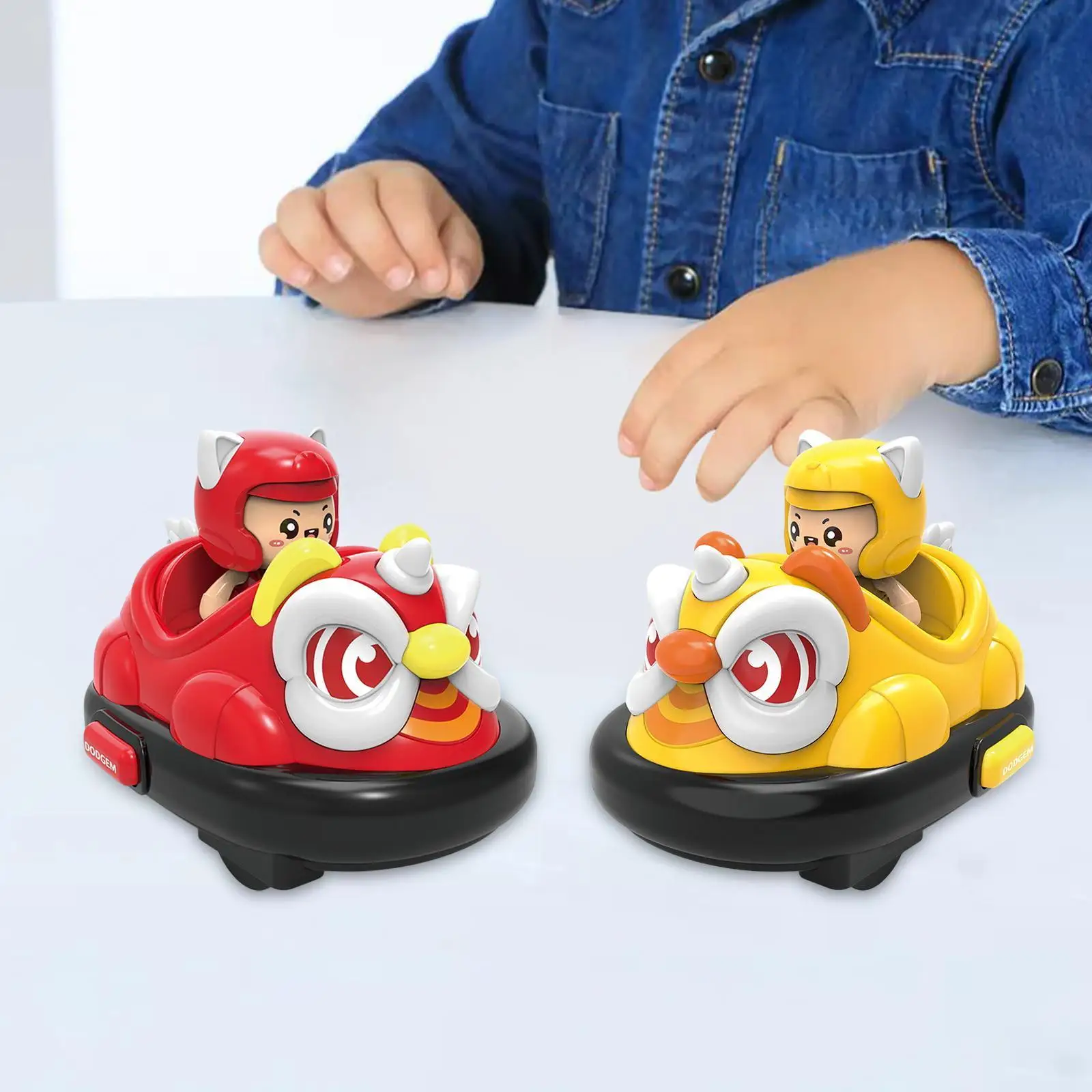 

Kids RC Car with Driver Boys Race Car Toy with Music and Light RC Ejecting Car