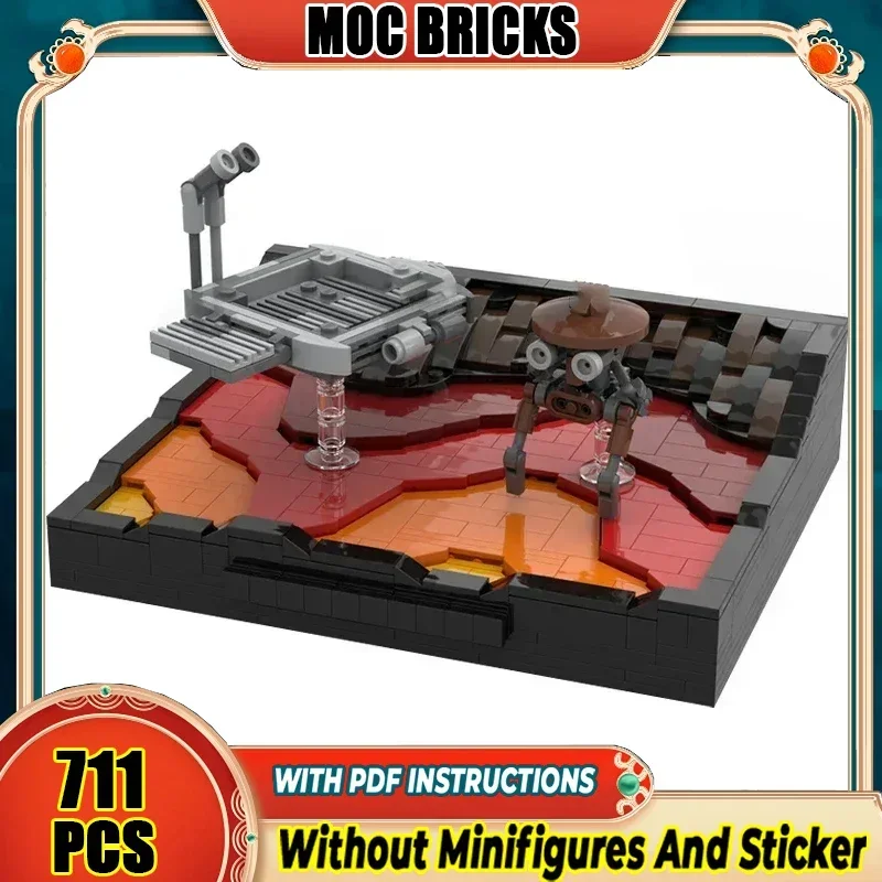 

Moc Building Blocks Star Movie The Final Duel of Soldiers Model Technology Bricks DIY Assembly Construction Toy Holiday Gifts