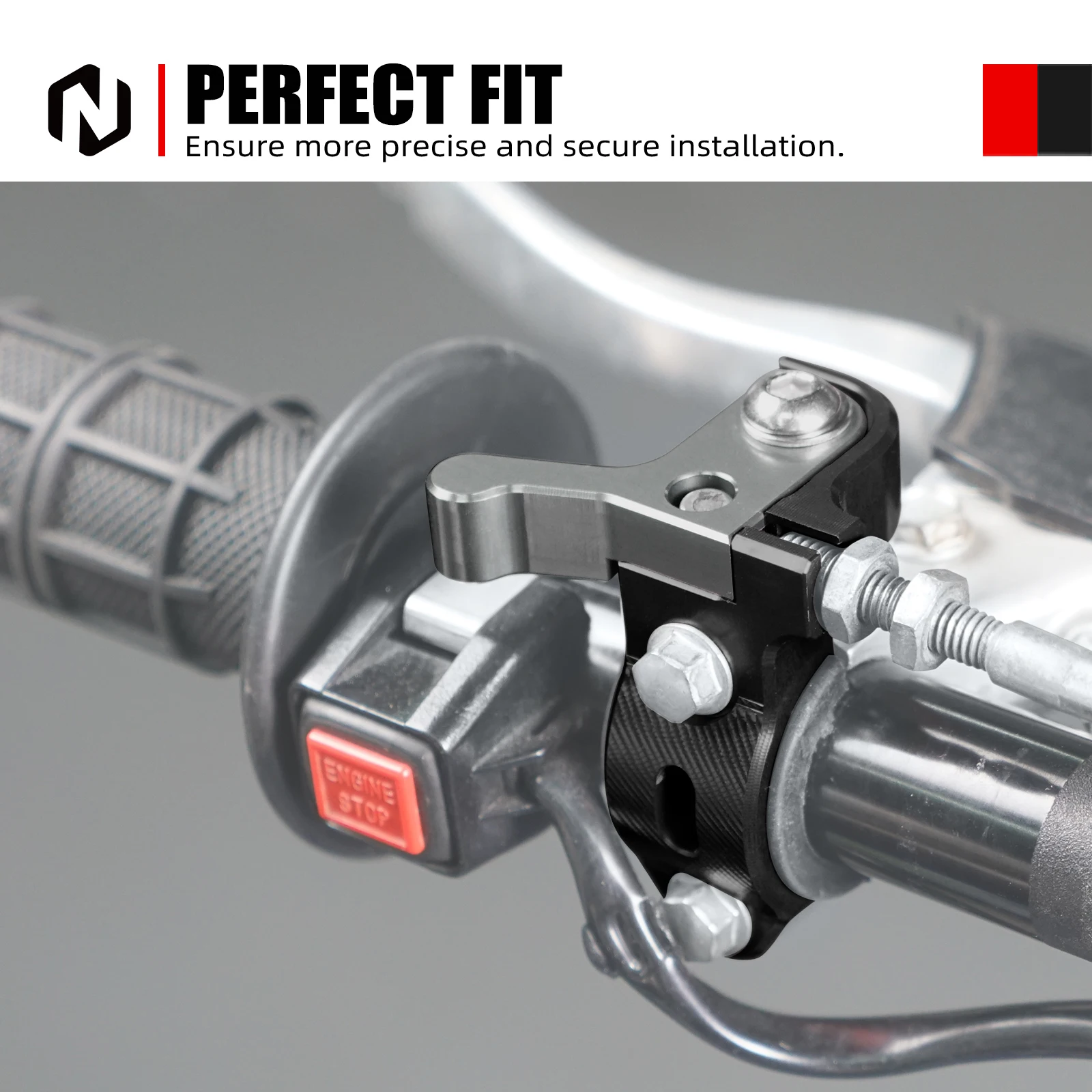 NICECNC For Suzuki DR-Z400 2000-2004 DR-400E 2000-2007 RM 65 80 85 100 125 250 RMZ 250 450 Rotating Bar Clamp Hot Start Lever