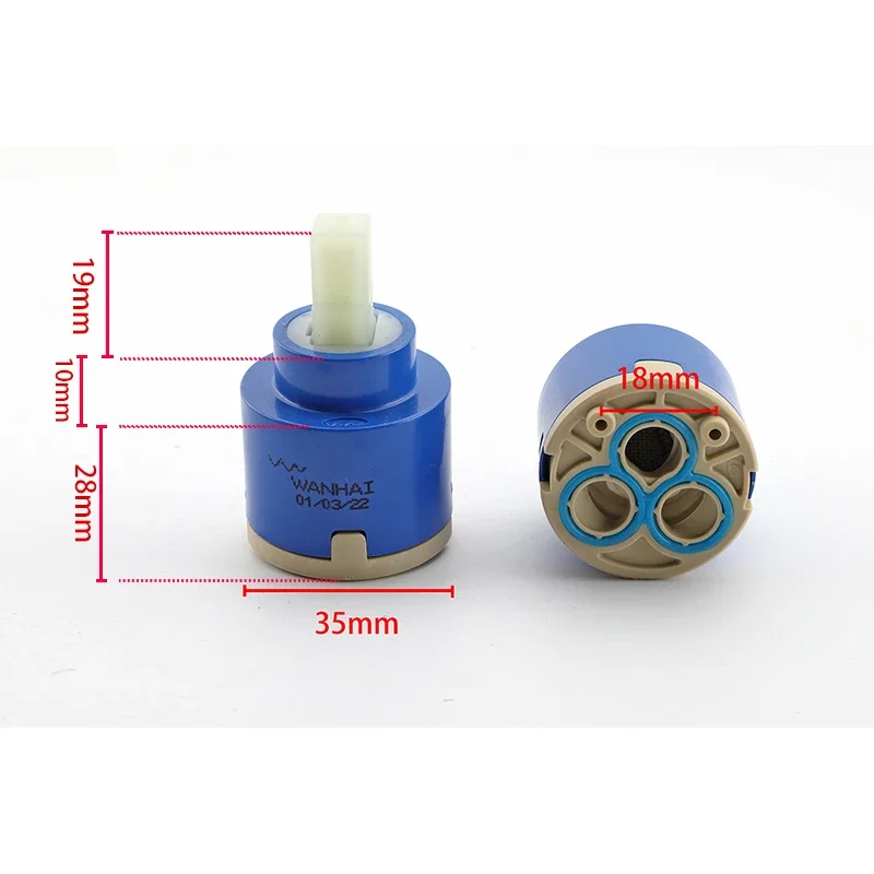 1PC Faucet Cartridges Watersaving Replacement Ceramic Spool Water Mixer Kitchen Bathroom Faucet Replace Part
