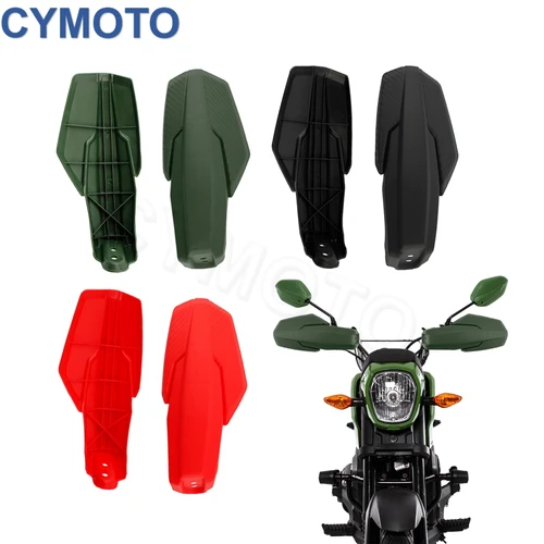 Imagen 2 del producto Accesorios para motocicleta guardamanos Protector de mano con soporte Protector de plástico PP protección para Honda Navi110 Navi 110