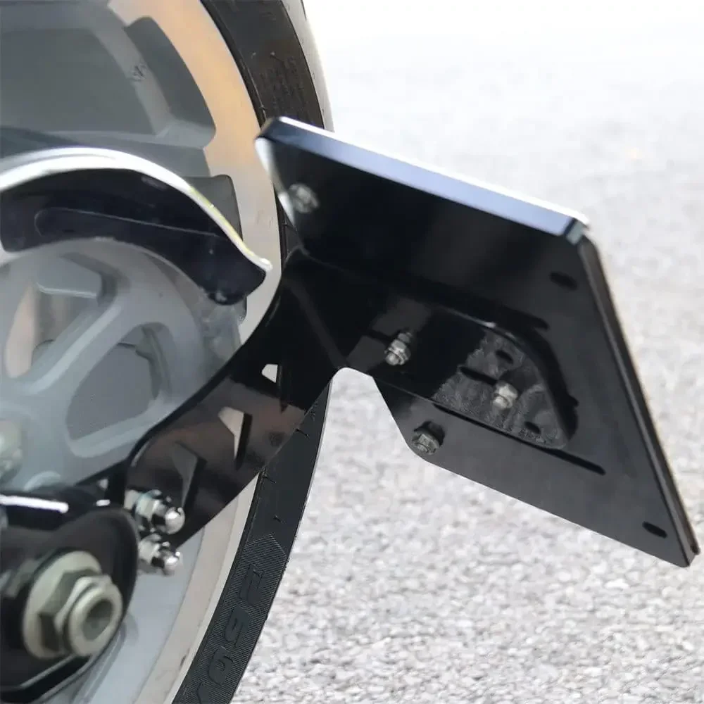 Motorcycle License Plate Bracket Frame Side Mount Holder For Harley Softail Fat Boy Breakout Dyna Street Bob 2018-2023 - view 2