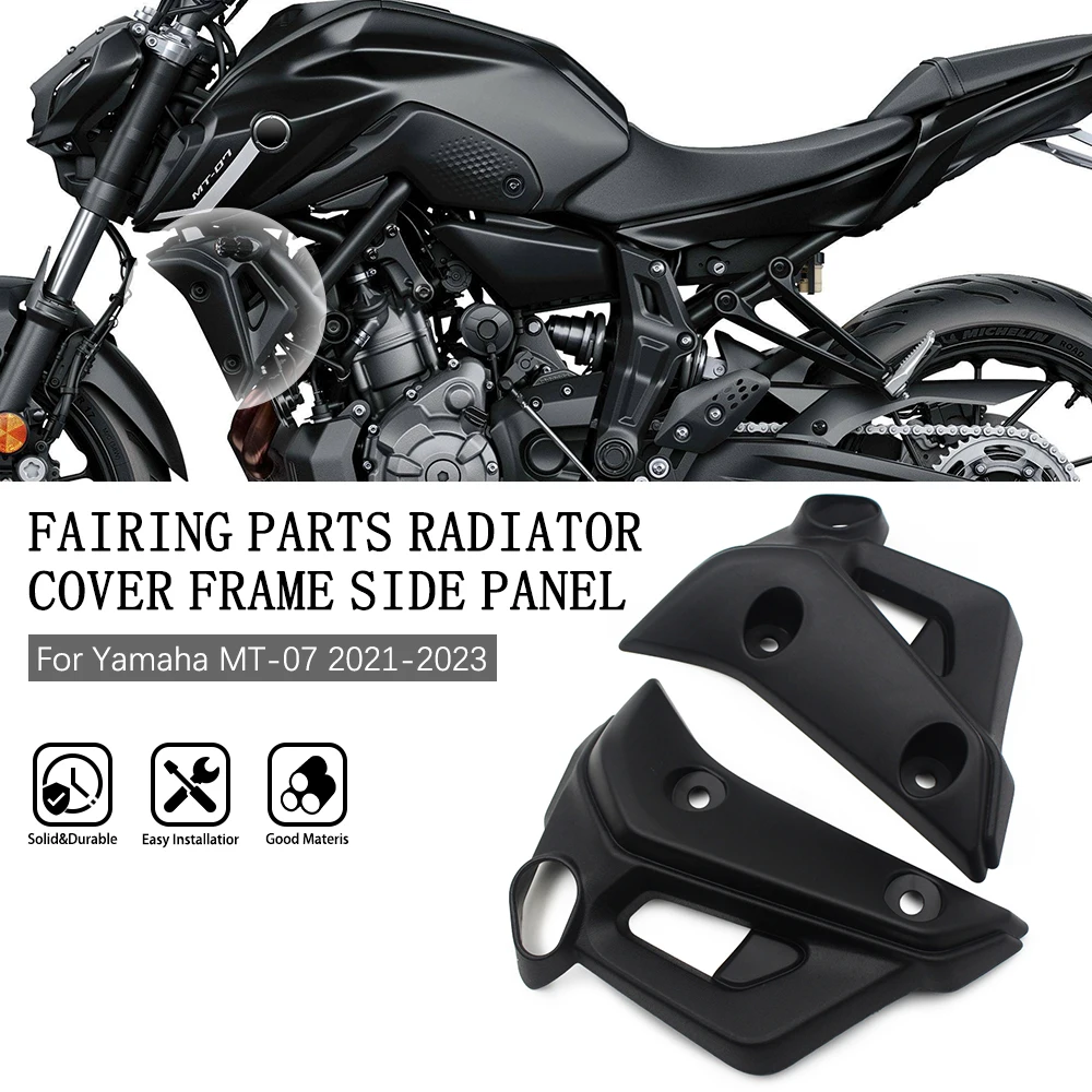 

2024 MT07 Left Right Radiator Protector Cover Frame Turn signal Side Panel Fairing Part Fit for Yamaha MT-07 MT07 2021 2022 2023