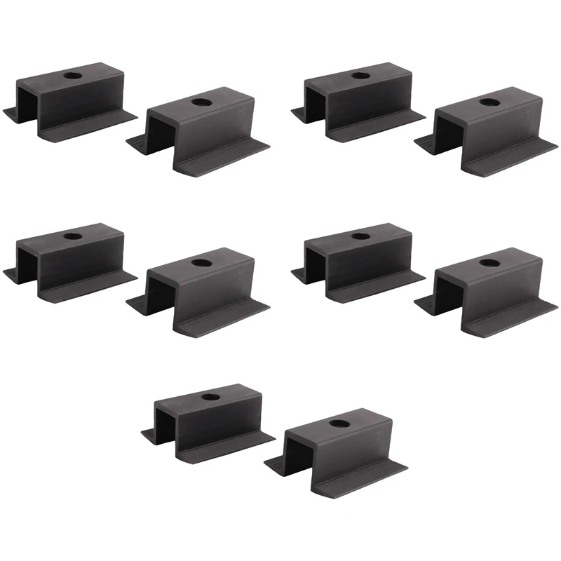 PVソーラーパネル用クランプ、パネルブラケット、すべてのフレーム高さ用モジュールクランプ、黒、10 xセンター