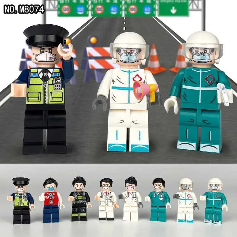 Arzt- und Krankenschwesterpuppen, Lernspielzeug, Minifiguren, humanoide Puppen, Kinderspielzeug, Geburtstagsgeschenke, Zeichentrickfiguren. – Detail 2