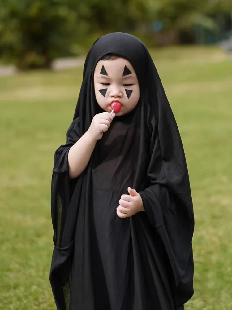 Kostium dziecięcy na Halloween - Chłopcy bez twarzy Męski strój cosplay dla upiornej zabawy - Najwyższa jakość, cena w przystępnej cenie!