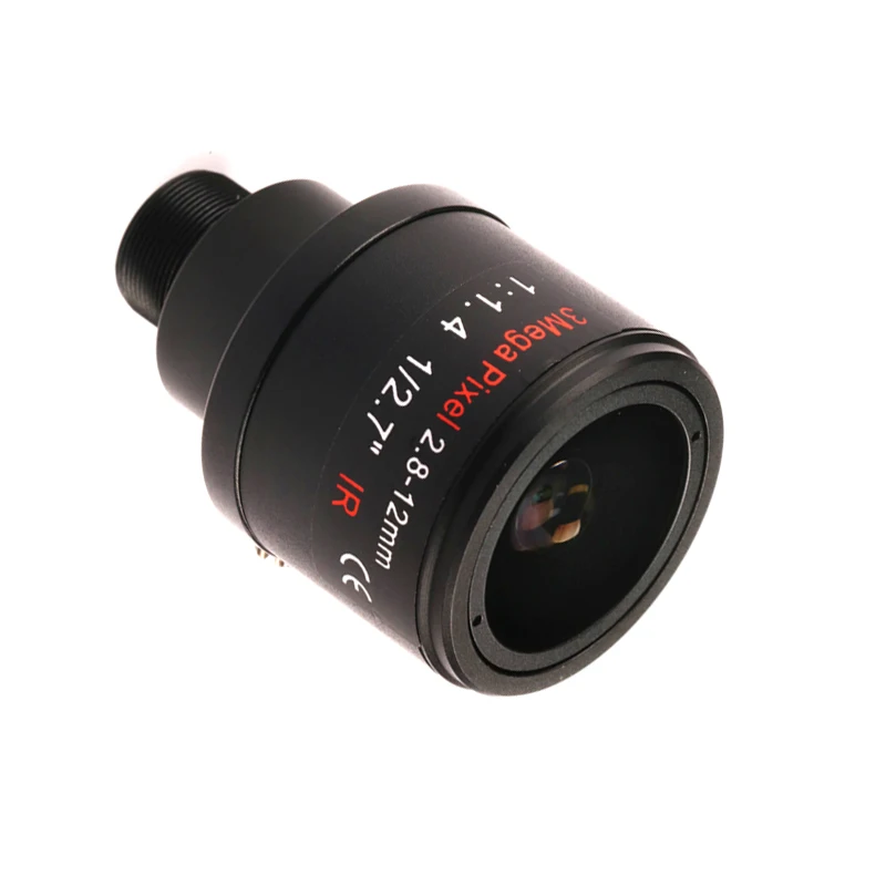 PU'Aimetis 3.0 mégapixels Iris fixe 2.8-12mm M12 objectif MTV Zoom à mise au point manuelle pour caméra CCD de sécurité CCTV 1/3 "et 1/4"