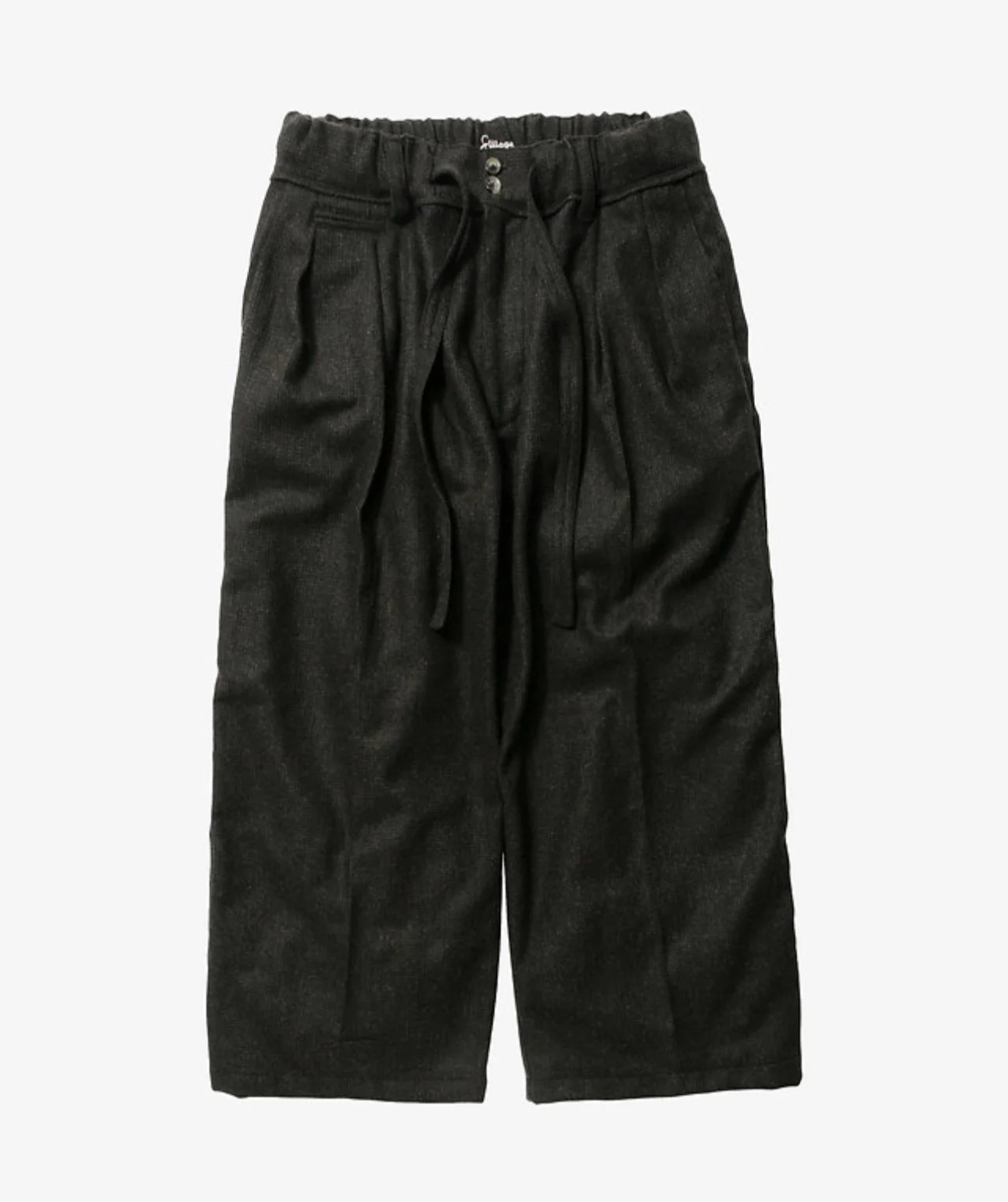 VISVIM KOFU Sillage 23a بنطال كندو واسع الساق من صوف هاكاما
