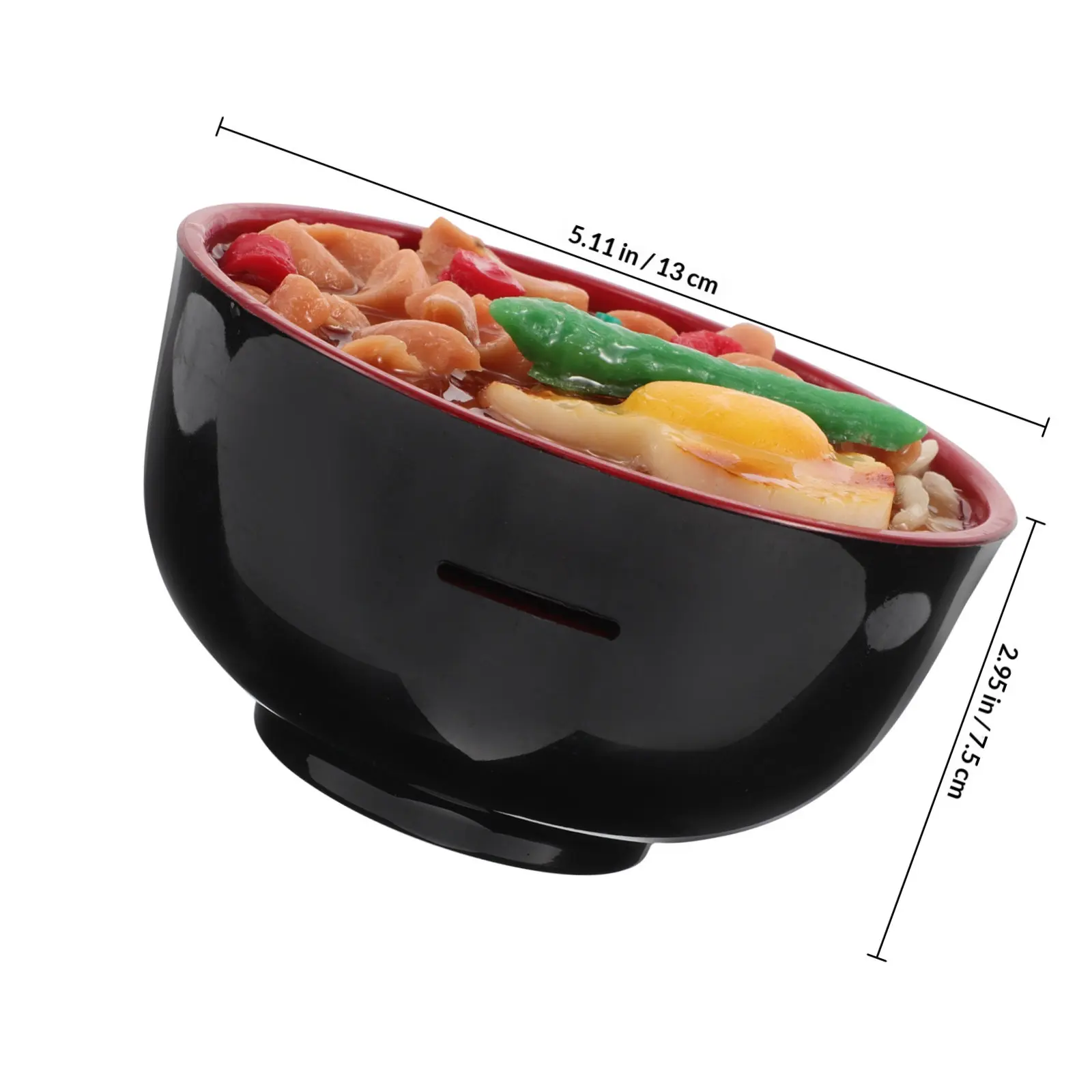 Lifelike Ramen Bowl Piggy Bank Realistic Food Savings Box Home Party Decoration Coin Container Piggy Bank for Home