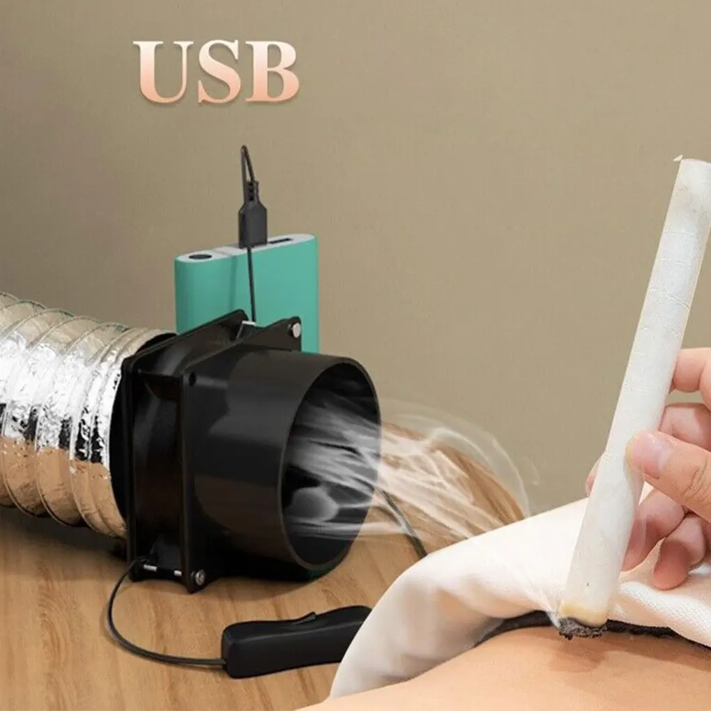High-Speed Duct Exhaust Fan with 1m Duct - Durable Ventilation Fan for Home Bathroom Garage Workspace