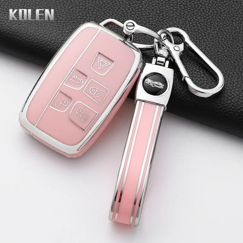 Für Land Rover Range Rover Sport Evoque Freelander Velar Discovery 4 Jaguar XE XJ XF Gitarre Mode TPU Auto Schlüssel Fall Abdeckung fob