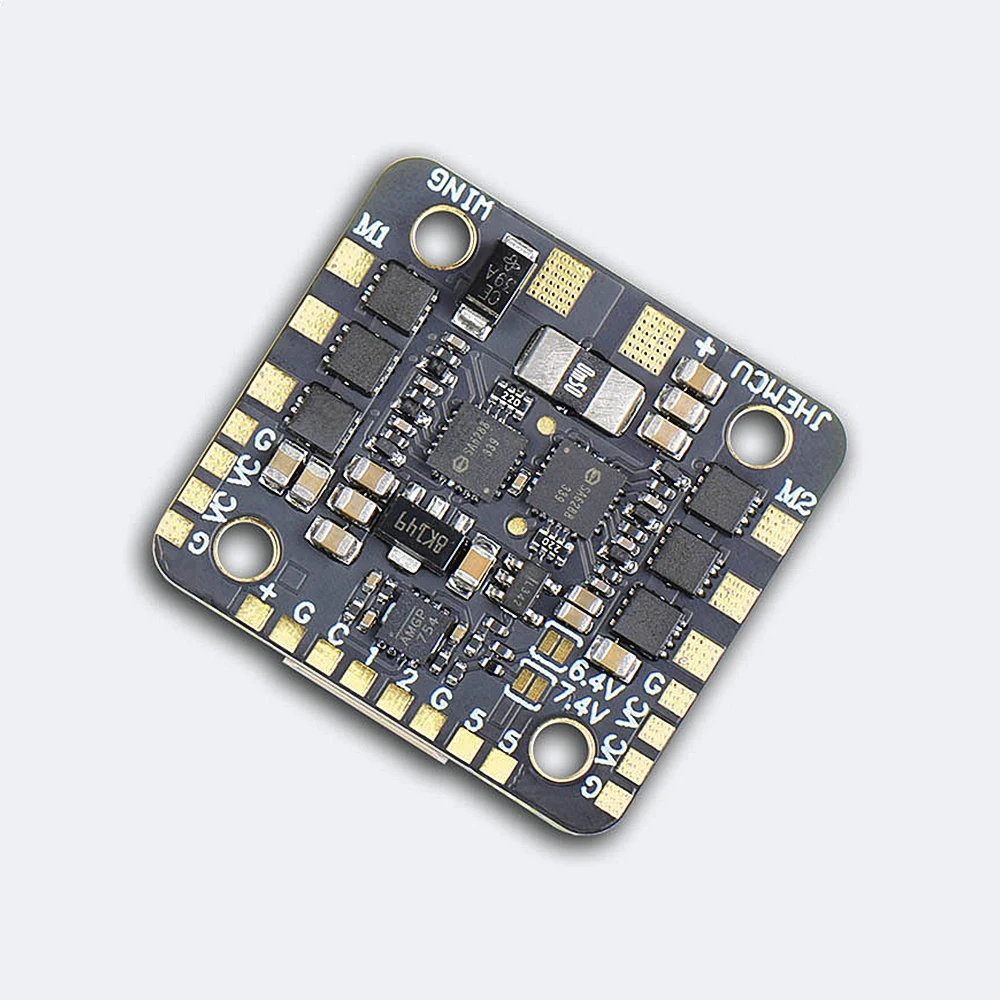 JHEMCU WING ESC-DUAL 40A BLHELI_S 2in1 40A ESC Built-in 5V BEC Current Meter 20X20mm 2-6S LiPo for RC Twin Engine Airplane