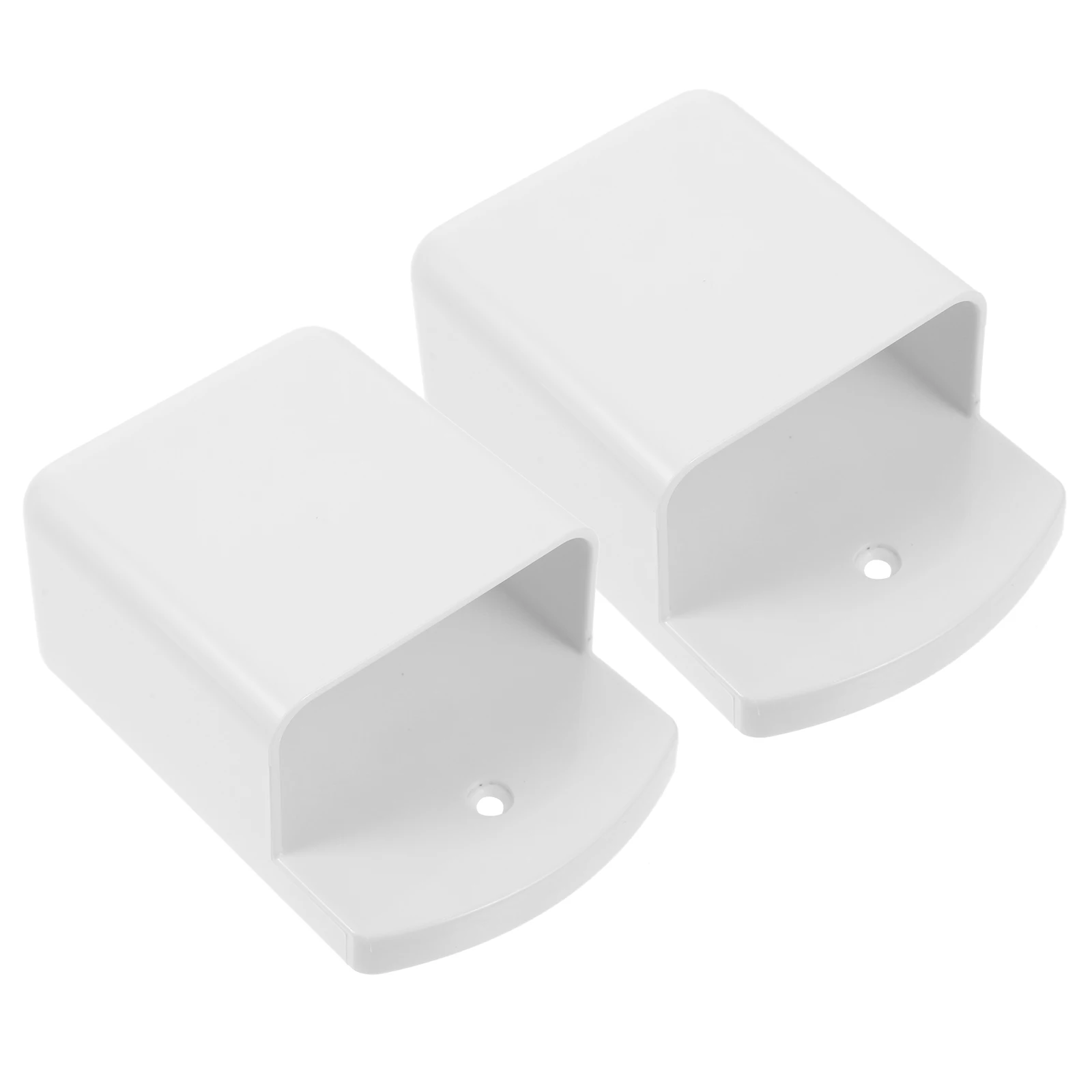 

2pcs Wall Mounted Remote Control Storage Box White Universal Clip Type Holder For Air Conditioner Fan ganizing Rack Mounting