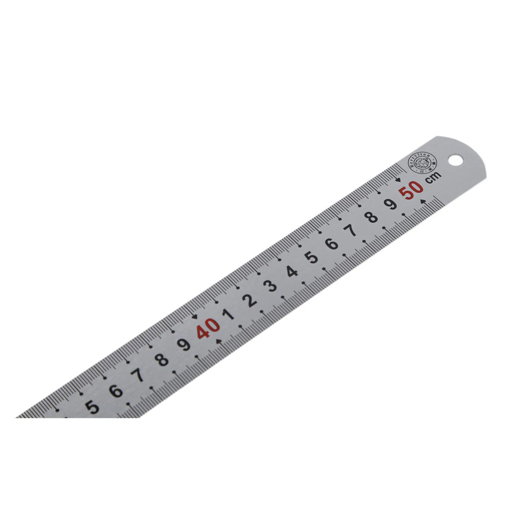 

AB47-3X Двухсторонняя шкала, прямая линейка из нержавеющей стали, измерительный инструмент, 50 см