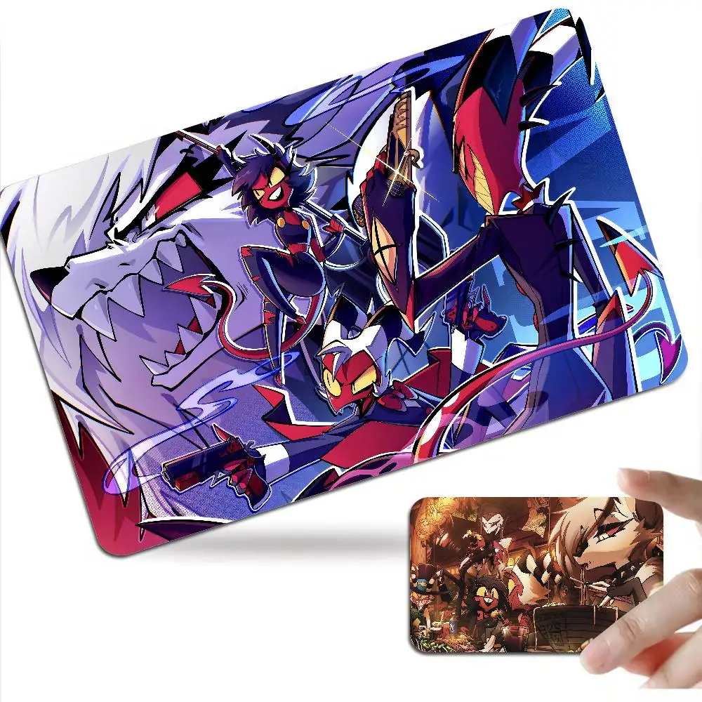 Cartoon H-Helluvads Boss Fashion Matte Gold Silver Black Matte Film Skin Sticker Tape for Bank Credit Debit Card