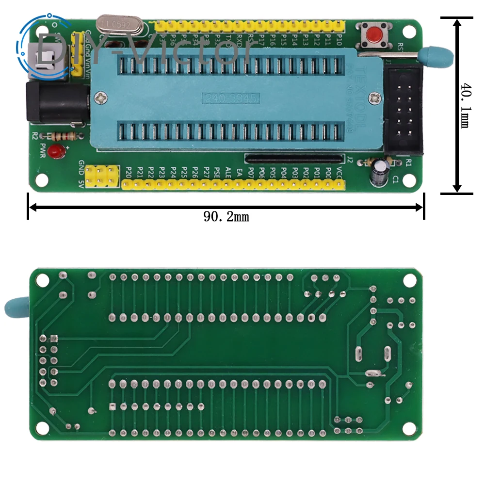 51 avr mcu minimum system board development board learning board stc minimum system board microcontroller programmer