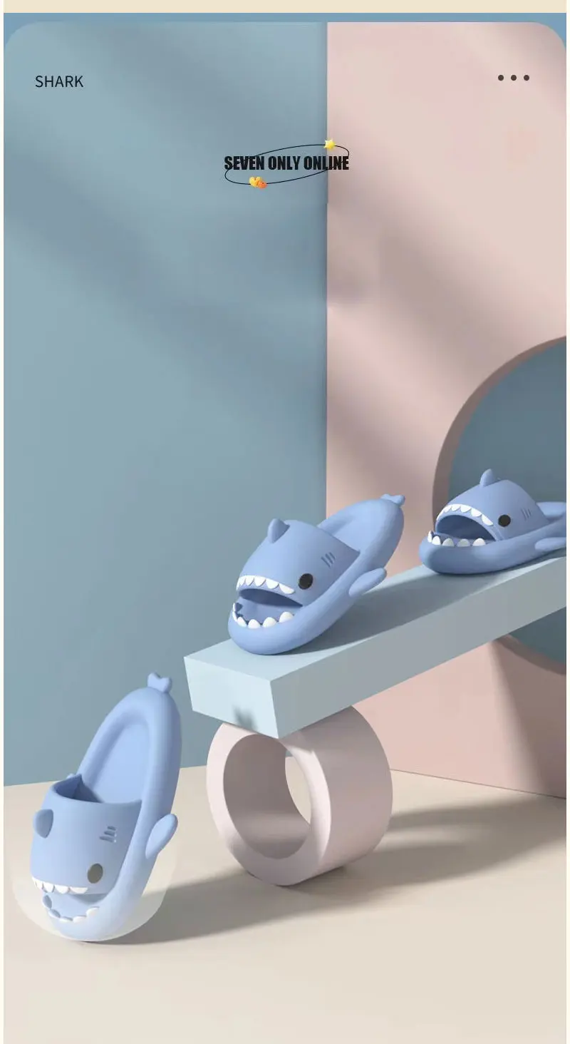 Kinder Schuhe Hausschuhe Shark Flip-Flops Weiche Sohle Cartoon Slipper Frauen Mann Badezimmer Sandale EVA Nicht-slip Kinder Schuhe sandalen – Detail 3