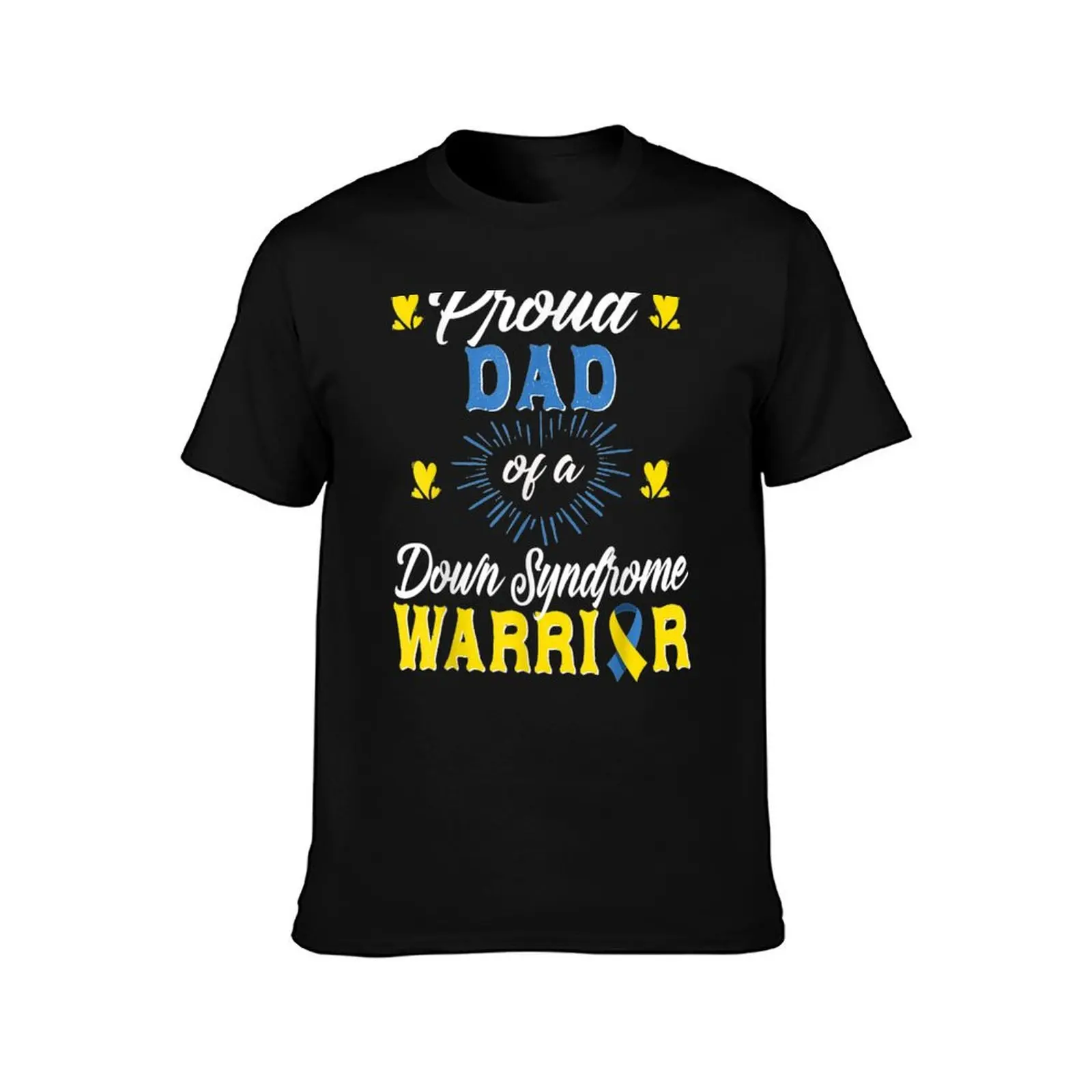 Proud Dad Of Down Syndrome Warrior Awareness Trisomy 21 T-Shirt t shirt custom print T-Shirt