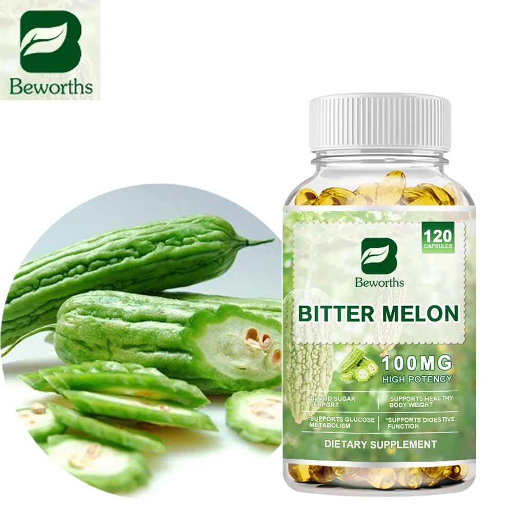 BEWORTHS Natural Organic Plant Insulin Bitter Melon Capsules for Blood Sugar Levels Health Metabolism and Digestive Health