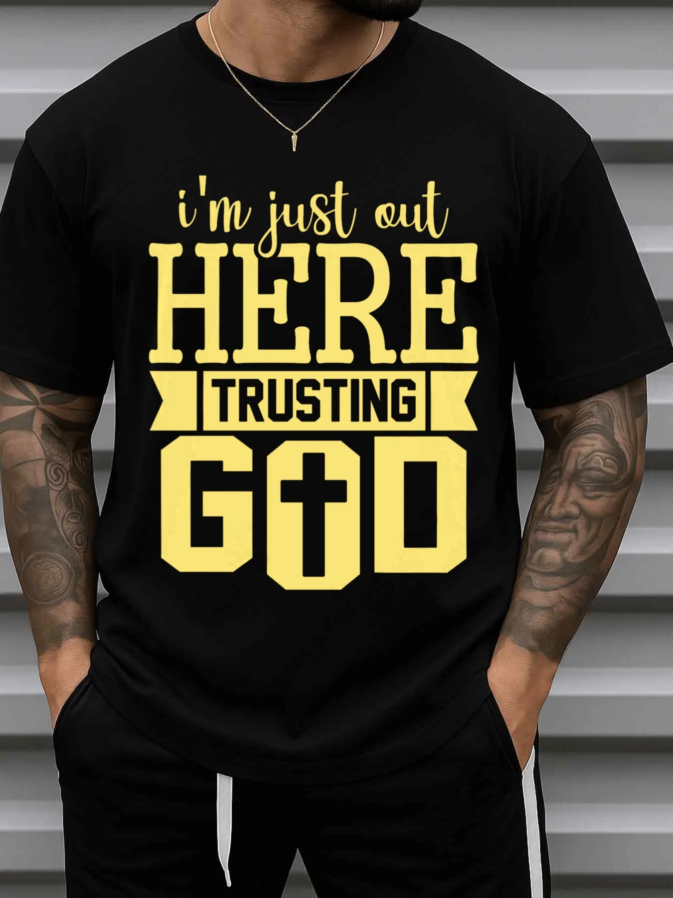 Men's Christian Faith T-Shirt with 