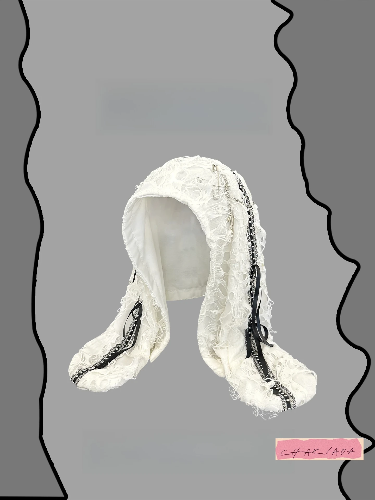 หมวกไหมพรมทรงยาวแบบพังก์ สไตล์วินเทจ ลายรูรั่ว สำหรับเด็ก ฤดูใบไม้ผลิและฤดูใบไม้ร่วง ปี 2025