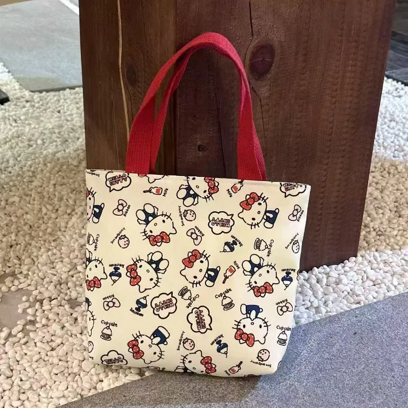 

Cute Hello Kitty Bag Kawaii Cartoon Anime Women Accessories Large Capacity Desktop Ornament Storage Student Girl Gift Wholesale