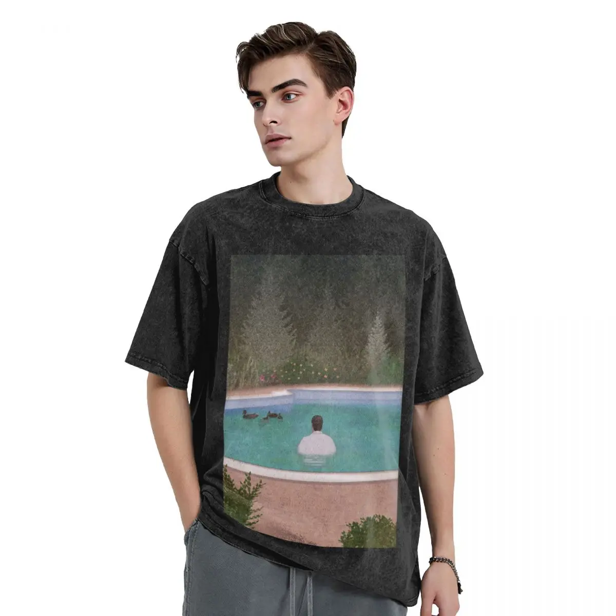 

Him, with those ducks.. T-Shirt Aesthetic clothing plus size tops tops clothing for men
