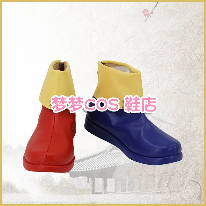 The Amazing Digital Pomni Circus Cosplay Shoes Boots PU Leather Halloween Carnival Accessories Cosplay Props Custom Made