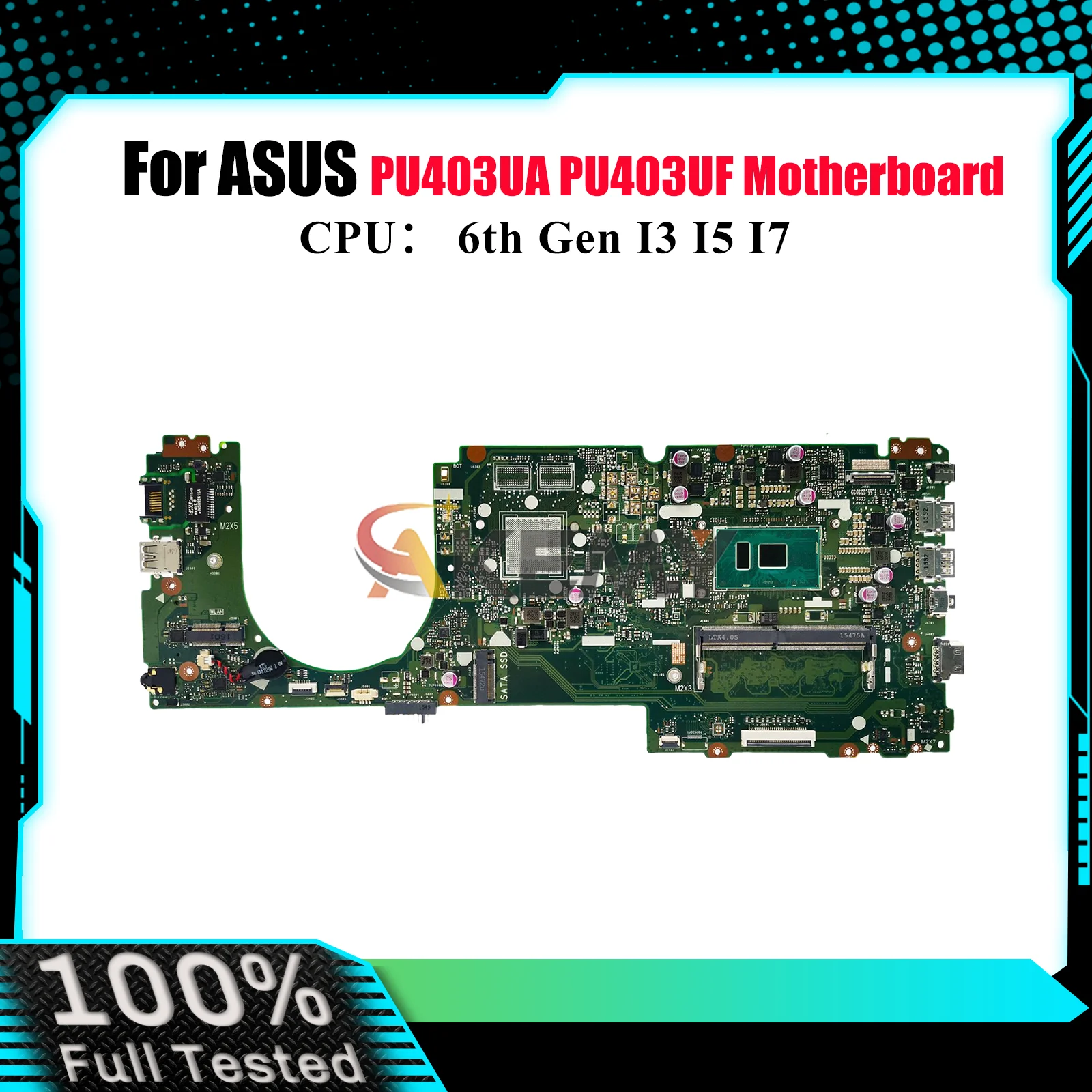 

Материнская плата для ноутбука PU403UA для ASUS VivoBook PU403U PU403UF PU403UA, материнская плата для ноутбука с процессором I3 I5 I7, 100% тестирование, ОК, быстрая доставка