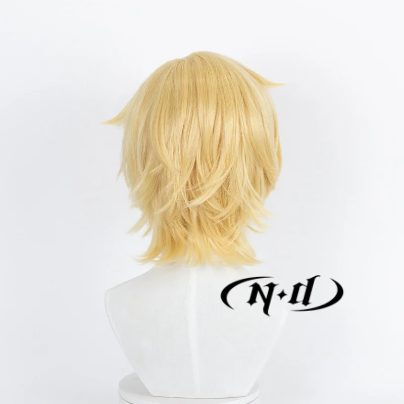 ND Ash Lynx Cosplay Pruiken Banaan Vis Anime Cosplay Blond Haar Pruiken voor Comic Con Coser Kostuum Themafeest Hittebestendig