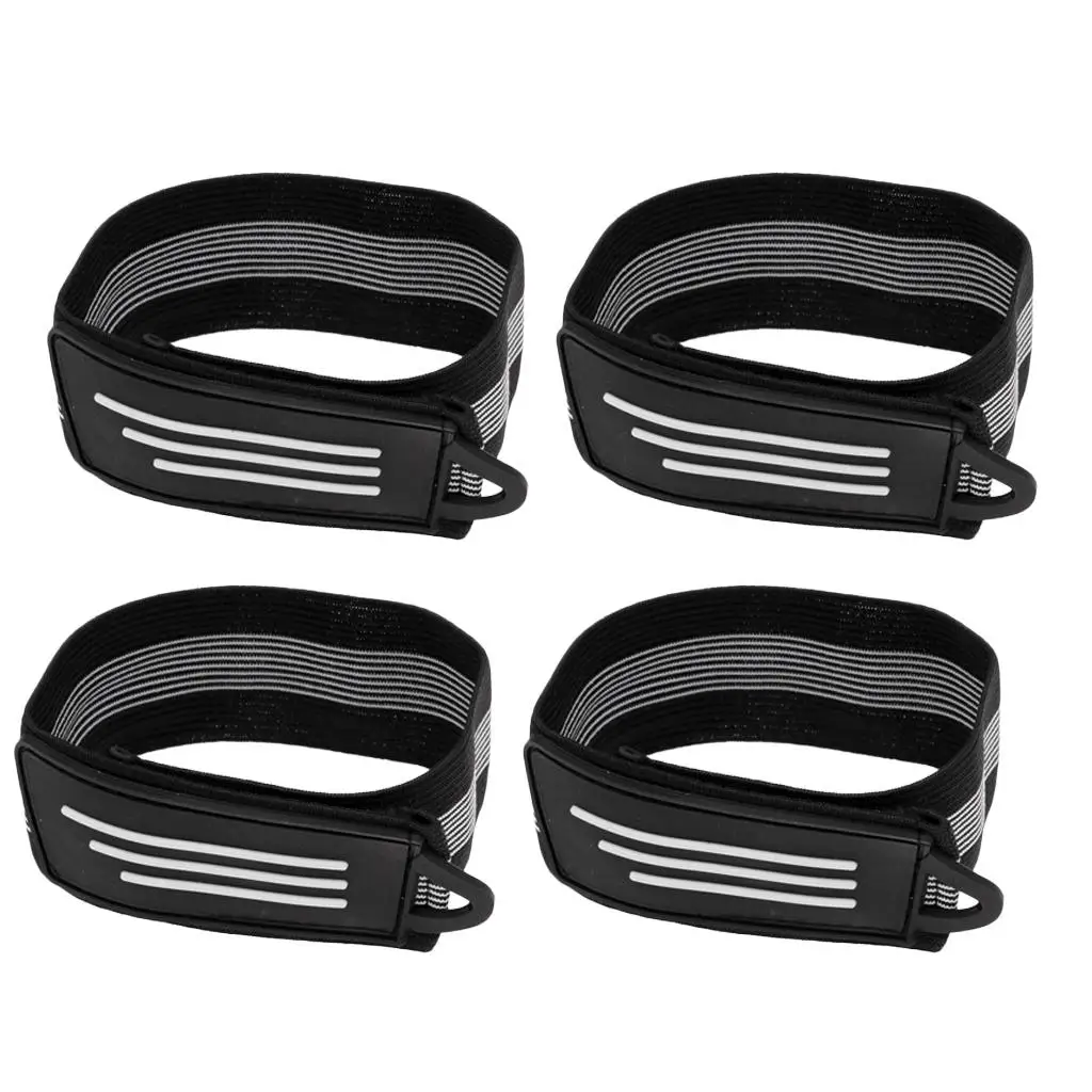 Ankle Bands Elastic Bike Leg Belt Adjustable Reflective Strap for Outdoor Cycling Running Safety Protection