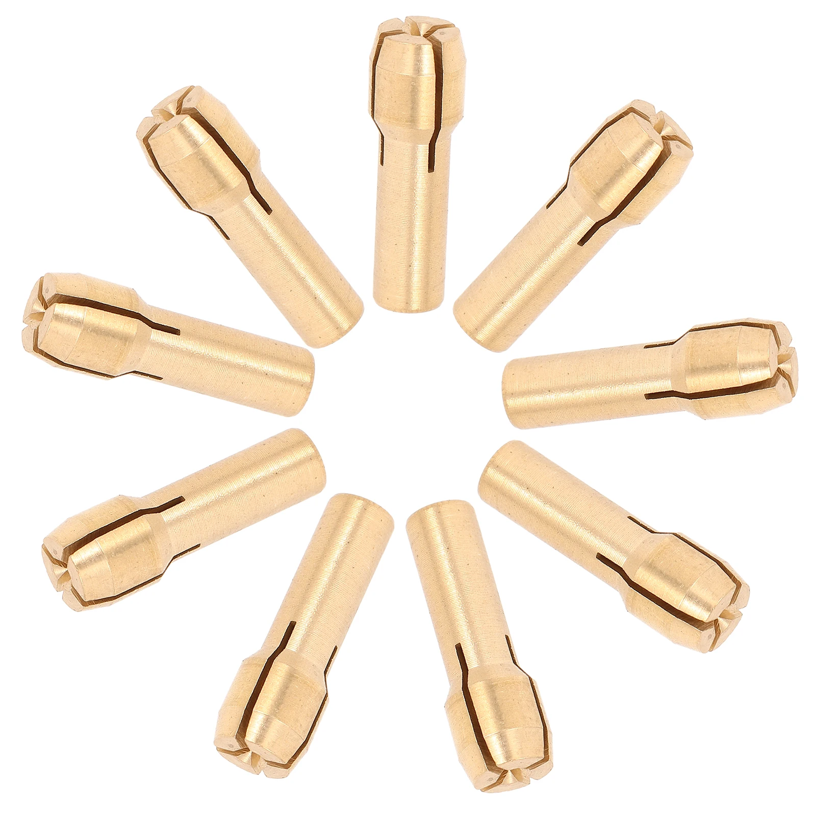 

10pcs Electric Grinding Chuck Set Copper Collet Kit Drill Tool Holder Rotating Accessories Crafting Tools Firewood Drill Bit