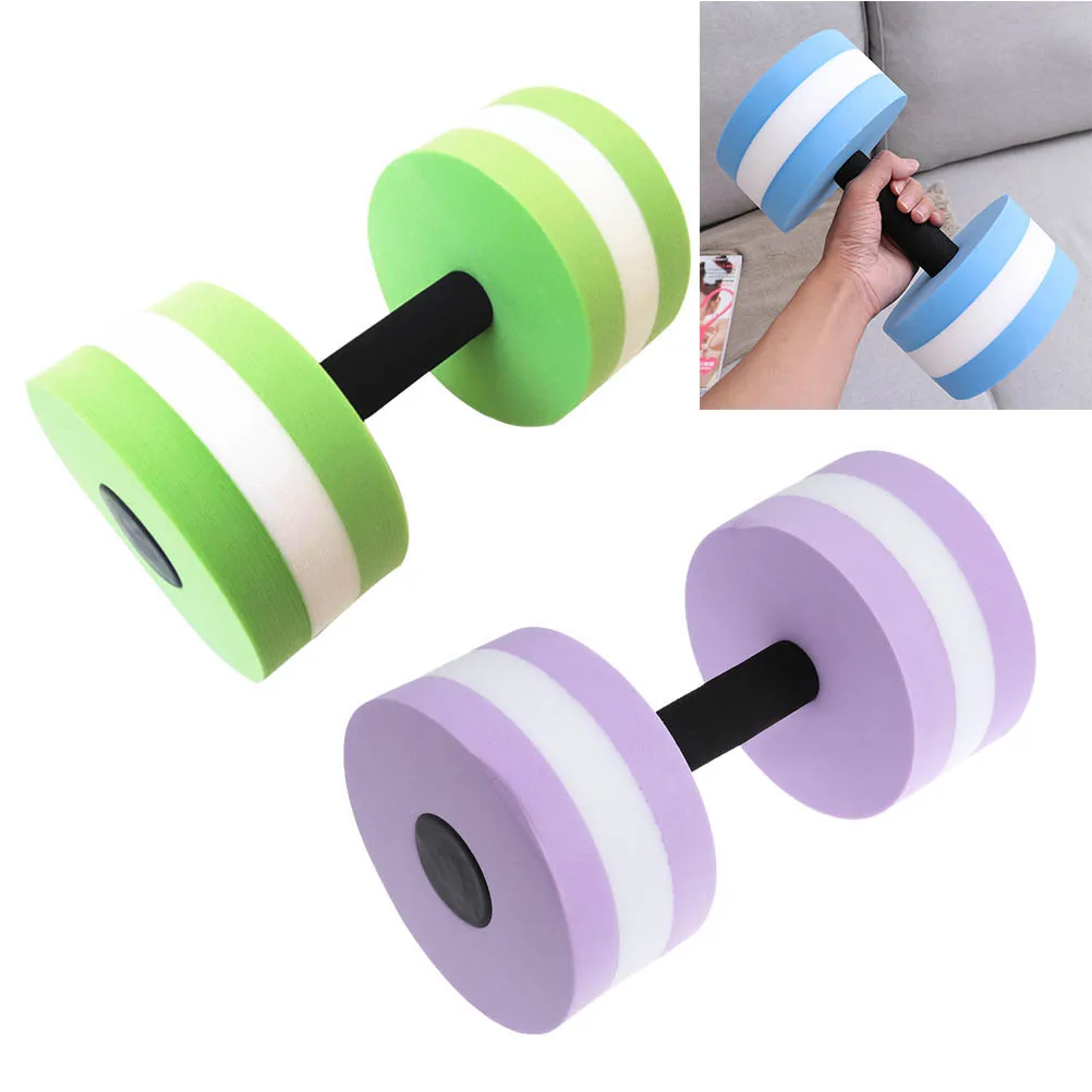 

1pc Water Floating Dumbbells Aquatic Barbells Pool Fitness EVA Foam Low Absorption Resistance Exercise Equipment Dumbbells Water