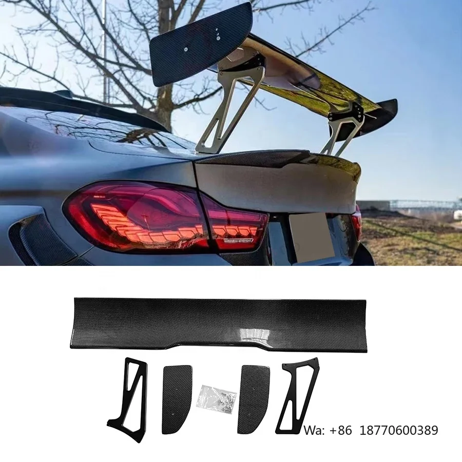 

RKP Style Carbon Fiber Rear Spoiler for BMW F87 M2 M2C F80 F82 F83 M5 F90 F30 2 Series M4 Universal GT Tail Wing Spoiler Bodykit