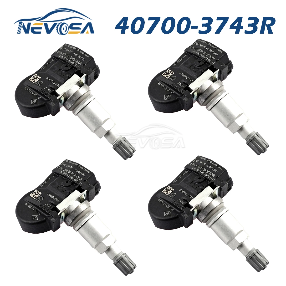 Nevosa 40700-3743R 433MHz TPMS Tire Pressure Monitoring System For Renault Fluence Laguna Latitude Megane Scenic Zoe S18005204