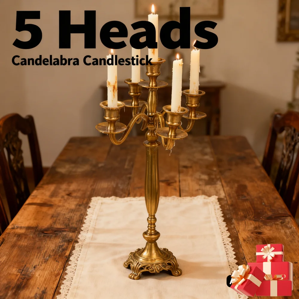 

5 свечей, металлический подсвечник, канделябры для свадебного мероприятия, подсвечники для свадебного обеденного стола, рождественской вечеринки, домашний декор