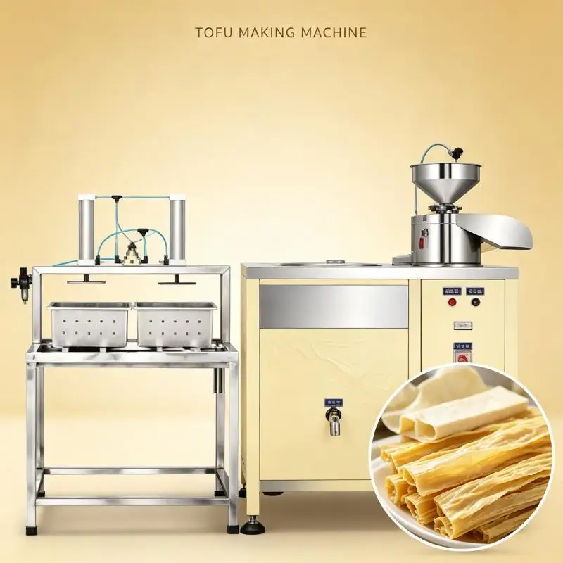 High Efficiency Tofu Machine Automatic Soybean Processing Soy Milk Making Bean Curd Production Equipment