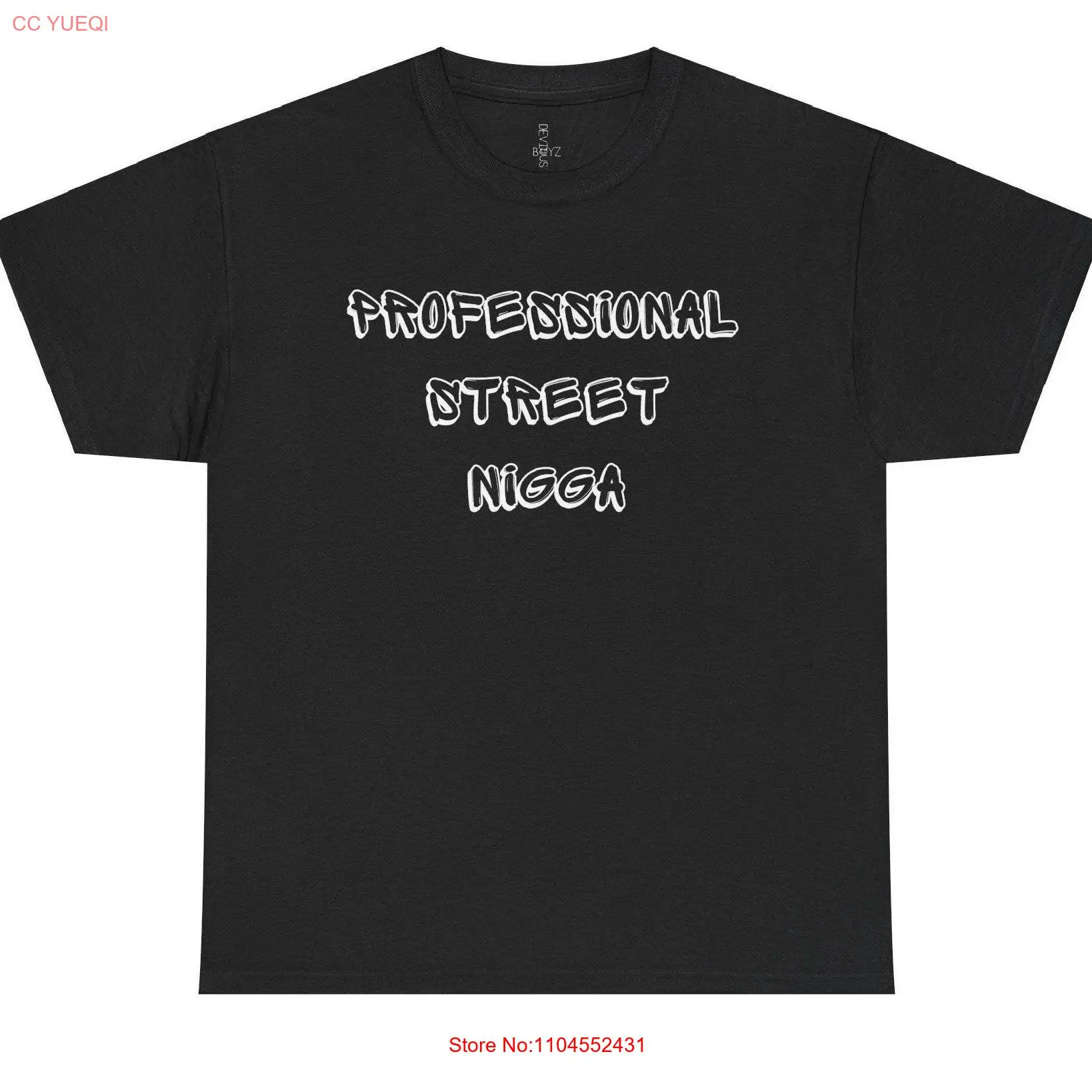 تي شيرت احترافي للشارع Nigga تي شيرت مضحك Meme Prank Party Joke for Pranks Him بأكمام طويلة أو قصيرة