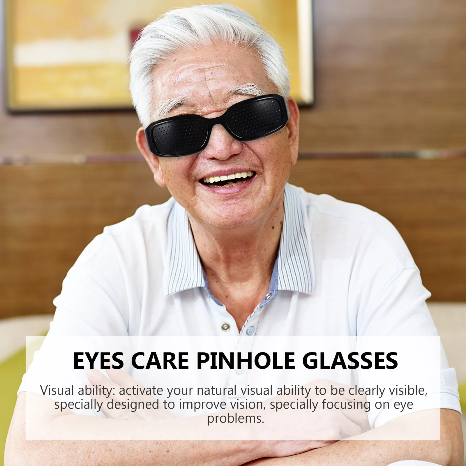 

4pcs Pinhole Black Frame Vision Anti Fatigue Correction Anti Fatigue Myopia Hyperopia Astigmatism Reading Glasses