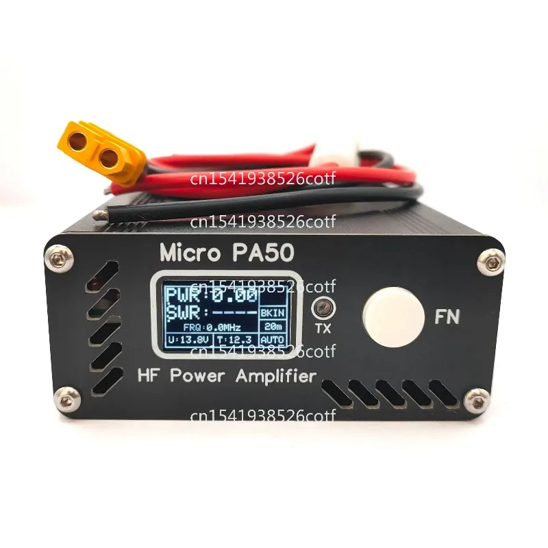 

Micro PA50 / PA50 Plus 50W 3.5M-28.5MHz Intelligent Portable Shortwave HF Amplifier Power / SWR Meter + Auto LPF Filter