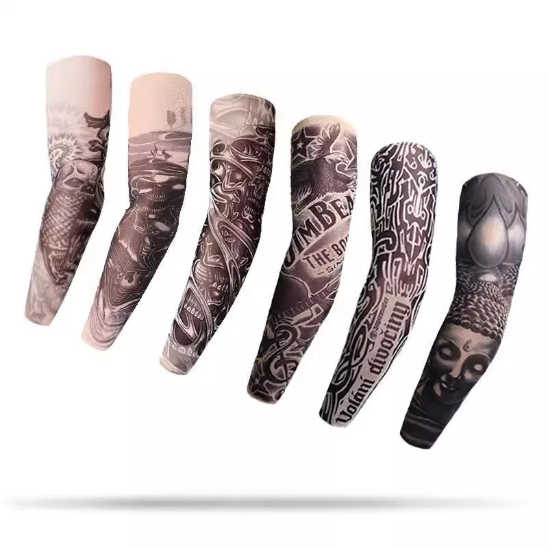 Ice Silk Sonnenschutz Sve Abdeckungen für Männer und Frauen Outdoor Fahren Tattoo Armschutz Radfahren Schutz Arm Trendy Herren F...