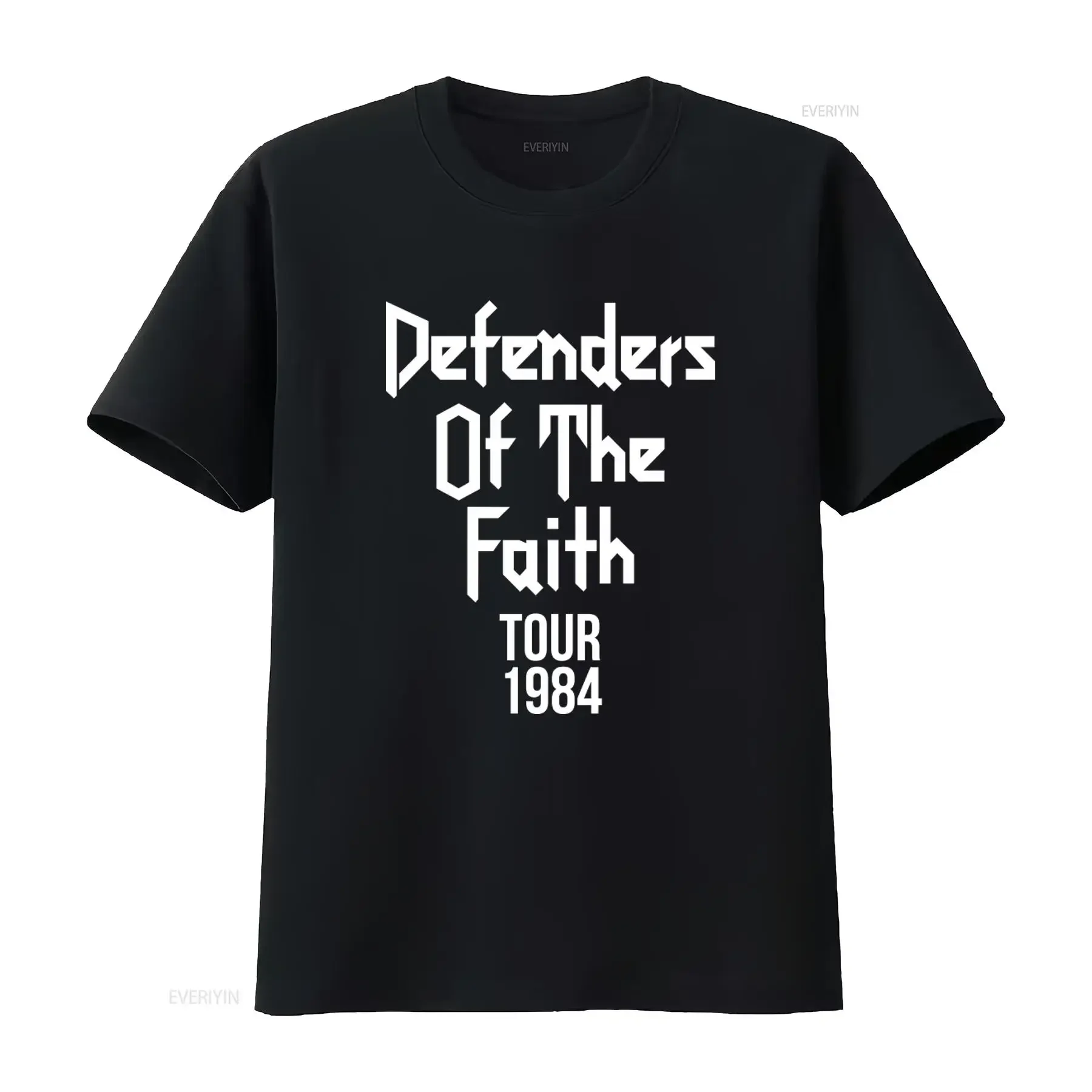Judas Priest 1984 Tour Concert Defenders Of The Faith T Shirt Rock Band  vintage Washed Versatile fashion Comfortable graphic