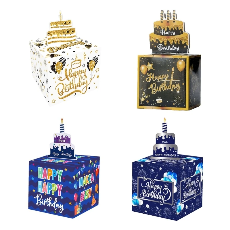 Beautiful Money Boxes Cash Gift Pull Cash Gift Boxes Delicate Money Clip Cash Pull Card Cash Gift Boxes for Birthdays